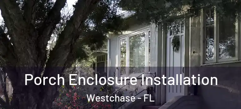 Porch Enclosure Installation Westchase - FL