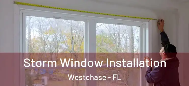 Storm Window Installation Westchase - FL
