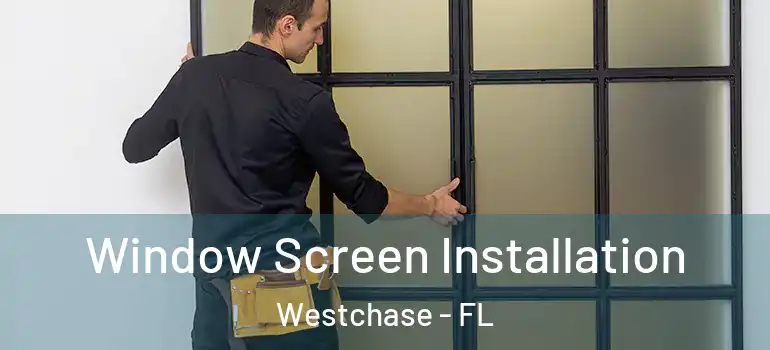 Window Screen Installation Westchase - FL